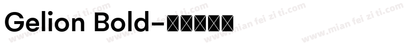 Gelion Bold字体转换